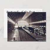 Oud Briefkaart - Centraal station, Amsterdam (Voorkant / Achterkant)