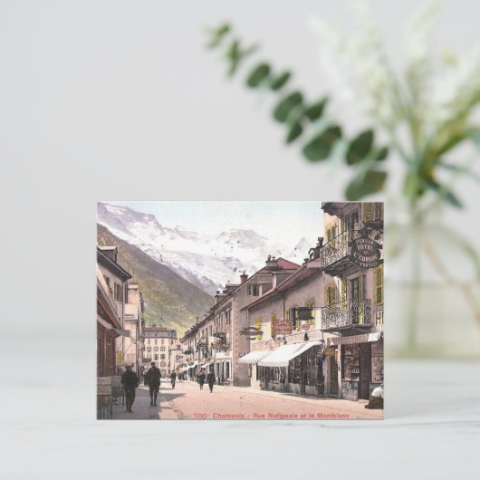 Oud Briefkaart - Chamonix, Haute Savoie (Staand voorkant)