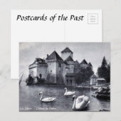 Oud Briefkaart - Château de Chillon, Zwitserland (Voorkant / Achterkant)