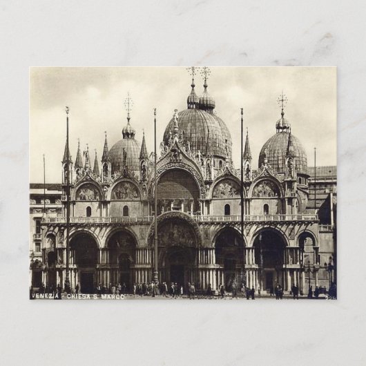 Oud Briefkaart - Chiesa San Marco, Venezia (Voorkant)