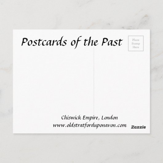 Oud Briefkaart - Chiswick Empire, Londen (Achterkant)