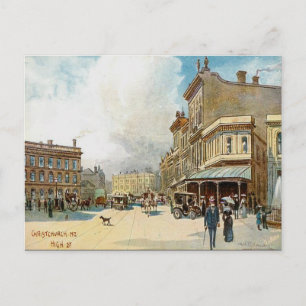 Oud Briefkaart - Christchurch, Nieuw-Zeeland