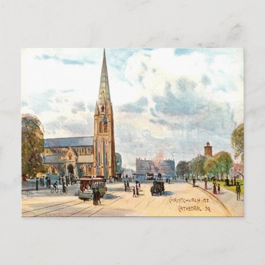 Oud Briefkaart - ChristChurch, NZ (Voorkant)