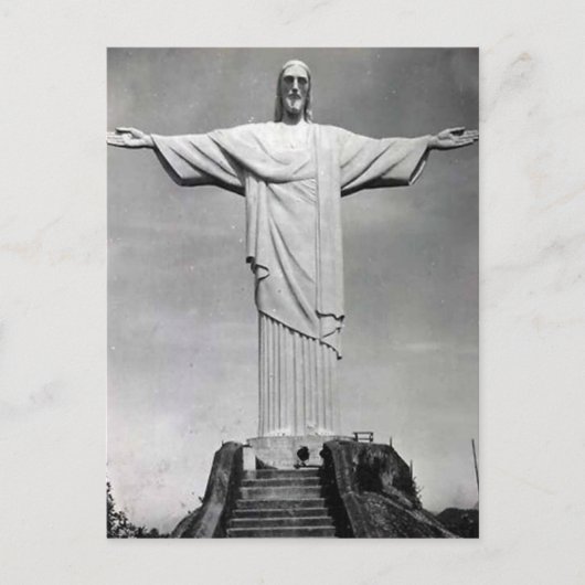 Oud Briefkaart - Christo Redemptor, Rio de Janeiro (Voorkant)