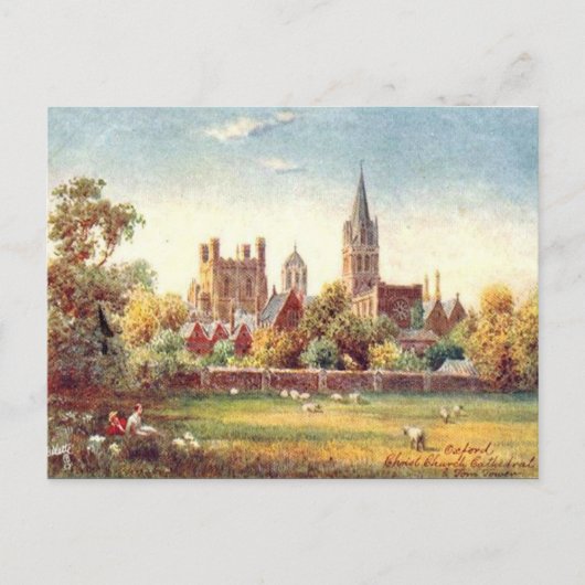 Oud Briefkaart - Christuskerk, Oxford (Voorkant)