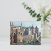 Oud Briefkaart - Cité de Carcassonne, Aude (Staand voorkant)