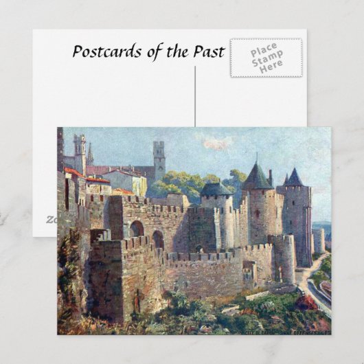 Oud Briefkaart - Cité de Carcassonne, Aude (Voorkant / Achterkant)