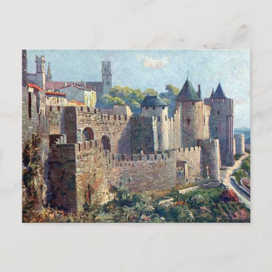 Oud Briefkaart - Cité de Carcassonne, Aude (Voorkant)