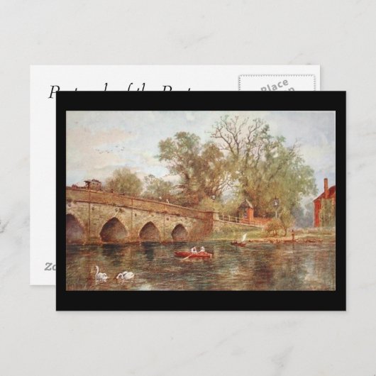 Oud Briefkaart - Clopton Bridge, Stratford-upon-Av (Voorkant / Achterkant)