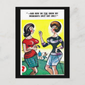 Oud Briefkaart - Comic - Golf (Voorkant)