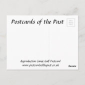 Oud Briefkaart - Comic Golf Briefkaart (Achterkant)