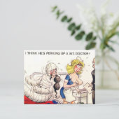 Oud Briefkaart - Comic, Medical (Staand voorkant)