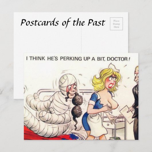 Oud Briefkaart - Comic, Medical (Voorkant / Achterkant)