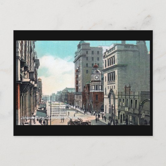 Oud Briefkaart - commissaris Street, Johannesburg (Voorkant)