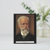 Oud Briefkaart - componisten - Tchaikovsky (Staand voorkant)