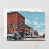 Oud Briefkaart - Council Bluffs, Iowa, Verenigde S (Voorkant / Achterkant)