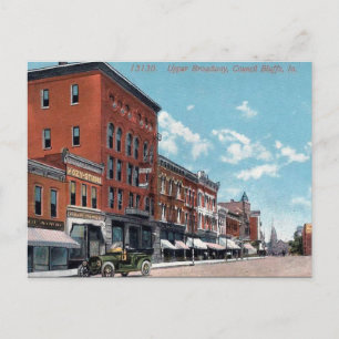 Oud Briefkaart - Council Bluffs, Iowa, Verenigde S