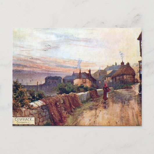 Oud Briefkaart - Coverack, Cornwall (Voorkant)