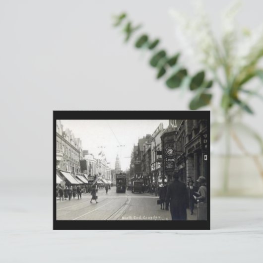 Oud Briefkaart - Croydon, Londen (Staand voorkant)