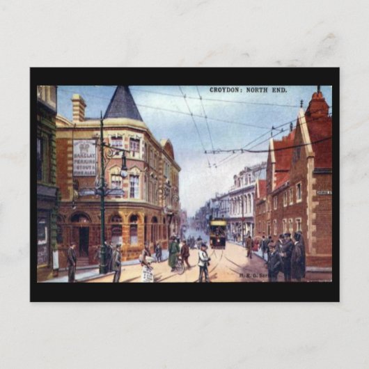 Oud Briefkaart - Croydon, Londen (Voorkant)