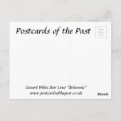 Oud Briefkaart - Cunard White Star Liner "Britanni (Achterkant)