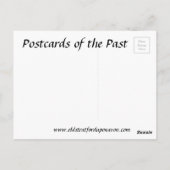 Oud Briefkaart - Dame in een Pet (Achterkant)