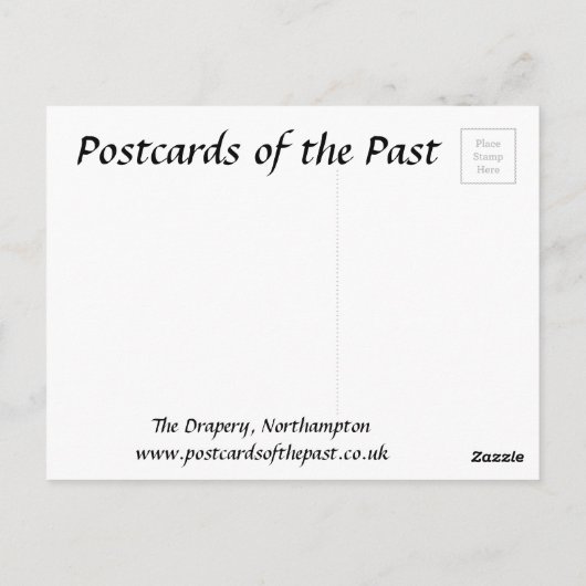 Oud Briefkaart - De Drapery, Northampton (Achterkant)
