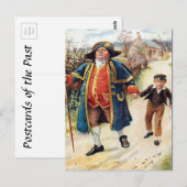 Oud Briefkaart - de heer Bumble en Oliver (Voorkant / Achterkant)