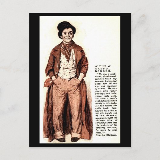 Oud Briefkaart - De kunstzinnige dodger - Oliver T (Voorkant)