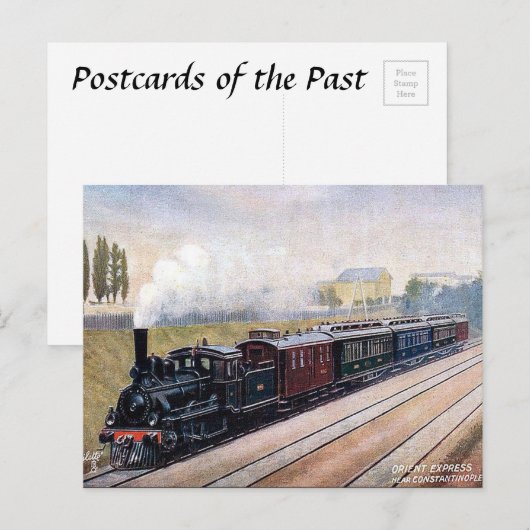 Oud Briefkaart - de Orient Express (Voorkant / Achterkant)