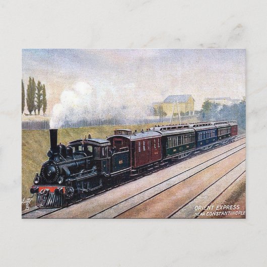 Oud Briefkaart - de Orient Express (Voorkant)