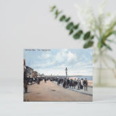 Oud Briefkaart - De promenade, Whitley Bay (Staand voorkant)
