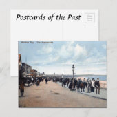 Oud Briefkaart - De promenade, Whitley Bay (Voorkant / Achterkant)