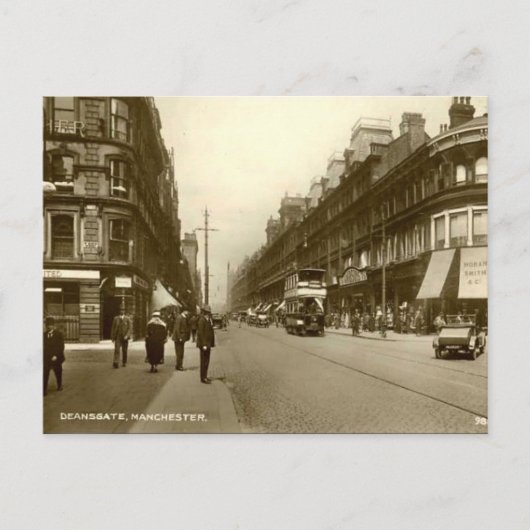 Oud Briefkaart - Deansgate, Manchester (Voorkant)