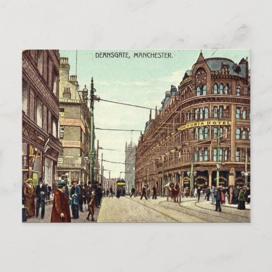 Oud Briefkaart - Deansgate, Manchester (Voorkant)