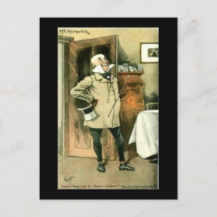 Oud Briefkaart, Dickens, Copperfield, Mr Micawber Briefkaart