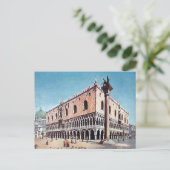 Oud Briefkaart - Doge's Palace, Venetië (Staand voorkant)