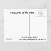 Oud Briefkaart - Donegall Square, Belfast (Achterkant)