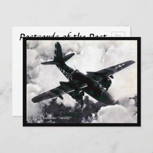 Oud Briefkaart - Douglas A-20 "Havoc" (Voorkant / Achterkant)