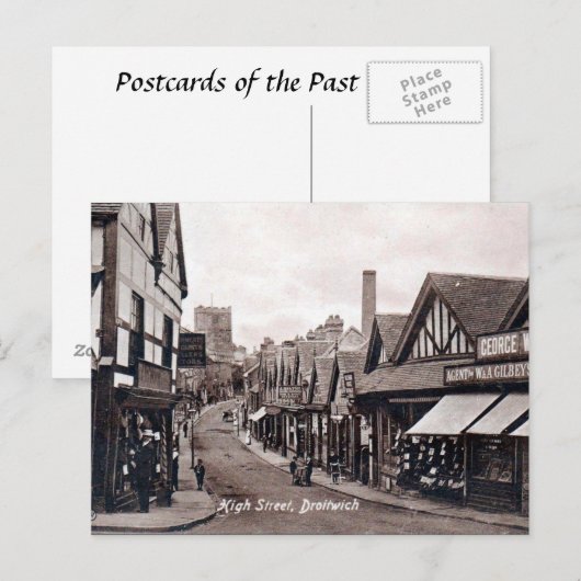 Oud Briefkaart - Droitwich, Worcestershire (Voorkant / Achterkant)