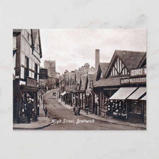 Oud Briefkaart - Droitwich, Worcestershire (Voorkant)