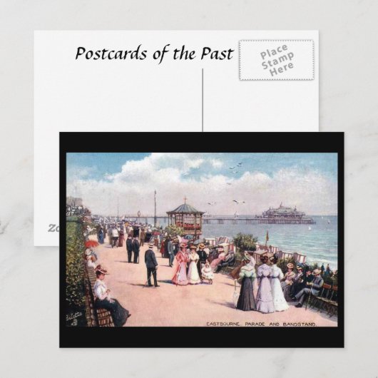 Oud Briefkaart - Eastbourne, Sussex. (Voorkant / Achterkant)