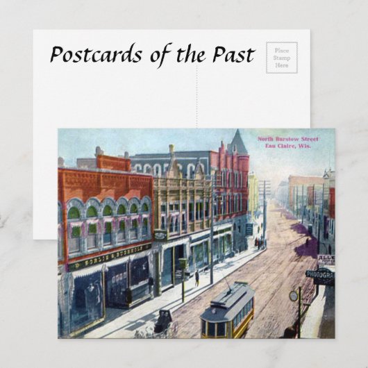 Oud Briefkaart - Eau Claire, Wisconsin (Voorkant / Achterkant)