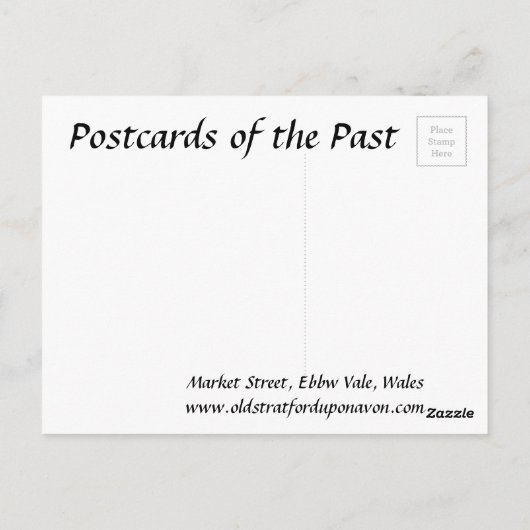 Oud Briefkaart - Ebbw Vale, Wales (Achterkant)