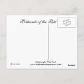 Oud Briefkaart, Edinburgh, West End Briefkaart (Achterkant)
