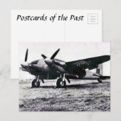 Oud Briefkaart - een RAF Mosquito (Voorkant / Achterkant)