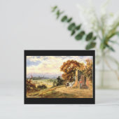 Oud Briefkaart, een Uitzicht Warwick Briefkaart (Staand voorkant)