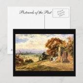Oud Briefkaart, een Uitzicht Warwick Briefkaart (Voorkant / Achterkant)