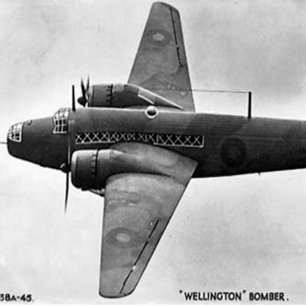 Oud Briefkaart - een Vickers Wellington-blok