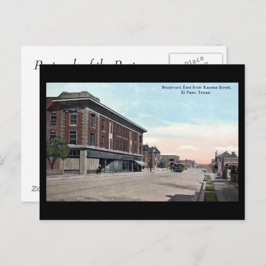 Oud Briefkaart - El Paso, Texas (Voorkant / Achterkant)